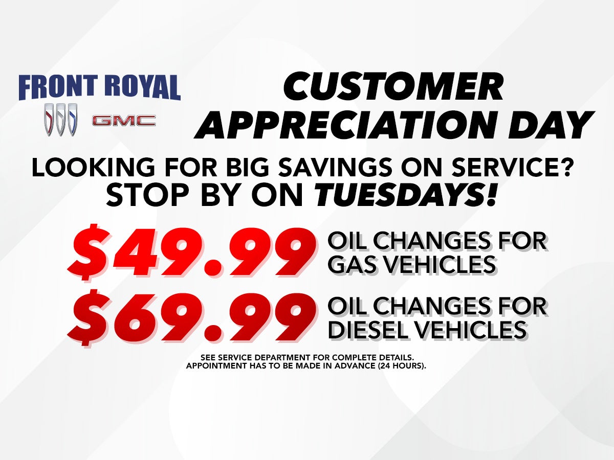 Customer Appreciation Day! Big Savings on Tuesdays!