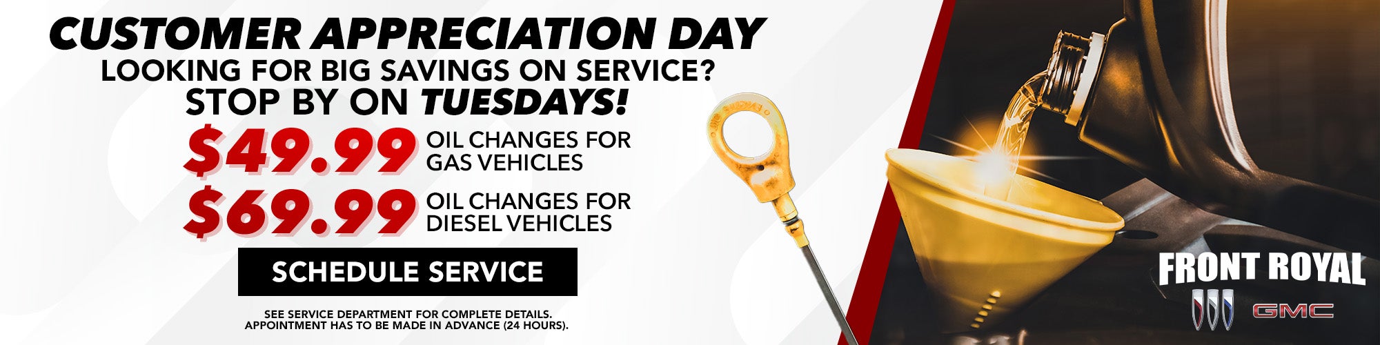 Big Service Savings on Tuesday!