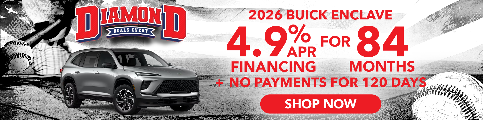 2026 Buick Enclave - Low APR + No Payments for 120 Days