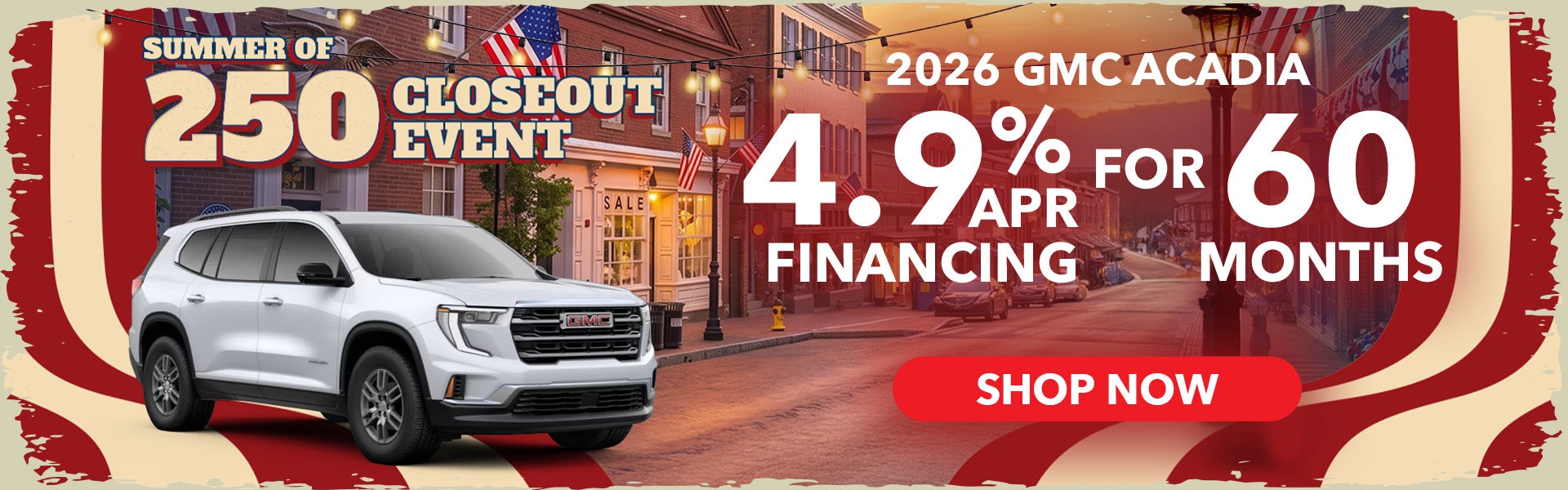 GMC Acadia APR offer