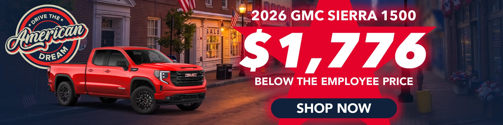 GMC Sierra Special offer.